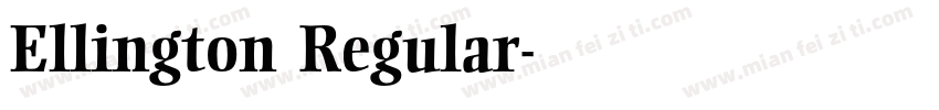 Ellington Regular字体转换